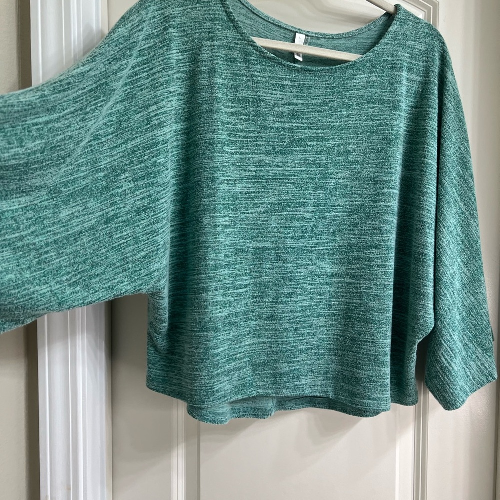 Glam Teal Knit Top